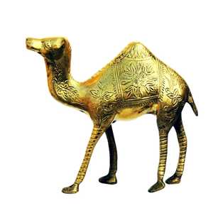 High Quality Handmade Brass Camel With <b>Engraving</b> Gold Finished For Decoration <b>Metal</b> Arabic Handicrafts Camel - Product Image 2