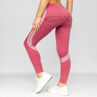 SAVOW FIGHT WEAR Leggings sans couture taille haute en Spandex/Polyester, longueur genou, respirants, à compression, avec panneaux ventilés