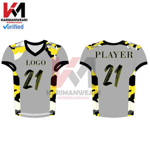 Ensembles d'uniformes de football américain personnalisés nouvelle conception de sublimation uniformes d'équipe personnalisables en gros avec une qualité supérieure - Product Image 4