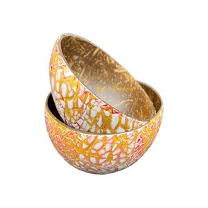 Gran oferta, cuenco de coco lacado colorido, artesanía de Vietnam hecha de cáscaras de coco crudas, una gran elección - Product Image 1