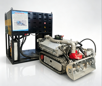 Robot de dragage tout-terrain avec caméra, éclairage et moteur, garantie 1 an, machine de nettoyage et d'aspiration des sédiments des eaux usées municipales