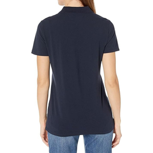 Camiseta de polo lisa de alta calidad para mujer, camiseta informal de manga corta con cuello ajustado para mujer, camiseta de negocios - Product Image 2