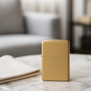 Briquet à cigarettes en laiton de qualité supérieure, finition artisanale de luxe, logo personnalisé, rechargeable, moderne, vente en gros, approvisionnement mondial en vrac - Product Image 3