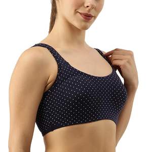 Soutien-gorge de sport pour dames imprimé coeur Ditsy 95% coton 5% spandex personnalisé meilleur prix Bangladesh - Product Image 3
