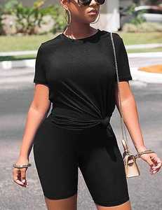 Conjunto de camiseta y pantalón corto unisex de punto transpirable de manga larga, OEM, al mejor precio - Product Image 5