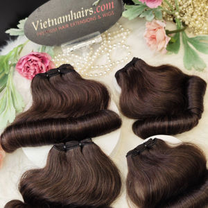 2025ต่อผมมนุษย์แบบเส้นใย100% เวียดนามเกรดหนังกำพร้าแบบสองชั้น - Product Image 2