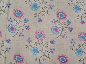 Hot Sale Breathable Woven <b>White</b> Multicolor Printed Pure Cotton Fabric <b>for</b> <b>Dresses</b> Tunics & Tops-<b>Girls</b> Apparel at Good Price - Product Image 5