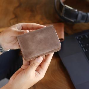 Vintage Style Genuine Leather Slim <b>Wallet</b> With RFID Blocking Protection - Product Image 2