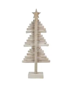 Caja de madera de alta calidad hecha a mano, soporte para árbol de Navidad, nuevo hermoso diseño, Collar de árbol de madera para decoración festiva - Product Image 2