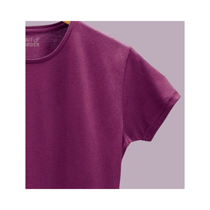 T-shirts en mélange d'élasthanne/coton pour femmes de qualité supérieure Impression de logo personnalisé d'été à manches courtes Respirant Écologique - Product Image 3