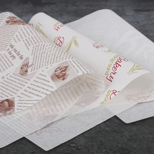 Custom Logo Printed Food <b>Wrapping</b> <b>Paper</b> Greaseproof Waterproof <b>Paper</b> Wrap For Restaurant Use - Product Image 3