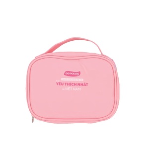 Superventas OEM/ODM personalizado para bolsa de cosméticos de cuero Simili cierre de cremallera de moda fácil de limpiar 20x13x7 Uso diario de maquillaje - Product Image 5