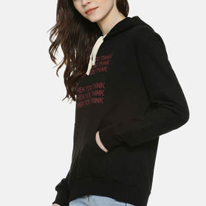 Sweats à capuche pour femmes à manches longues de couleur unie personnalisés au design unique Vente en gros de sweats à capuche respirants légers pour femmes - Product Image 2