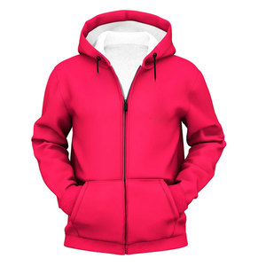 Premium Custom Zip up Full Face Hoodie Impresión Basics Algodón Mezclado Sublimación Hoodie Street Style Full Zip up Sudaderas con capucha para hombres - Product Image 1