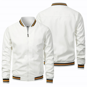 2024 Spring and Autumn Men's <b>Jacket</b> Coat Neck Zipper Coat Comfortable Pocket <b>Cycling</b> Coat - Product Image 5