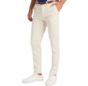 Vente en gros Pantalon chino uni pour homme Pantalon chino long et droit régulier personnalisé pour homme respirant - Product Image 3