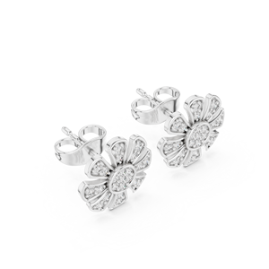 ต่างหูรูปหกเหลี่ยมแบบเรียบง่ายสำหรับผู้หญิงต่างหูเงินแท้เกล็ดหิมะ S925โมอิสซาไนต์ - Product Image 3