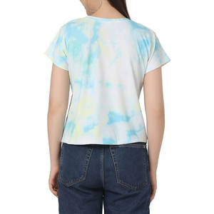 T-shirt uni pour femmes 100% coton t-shirts logo d'impression par sublimation personnalisé t-shirts unisexes de sport de gymnastique - Product Image 4