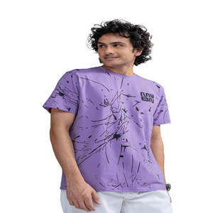 T-shirt personnalisé homme avec col rond demi-manches bloc de couleur deux tons imprimé t-shirt été Sport t-shirt pour hommes - Product Image 1