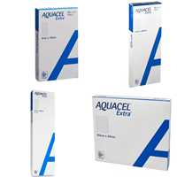 Pansements en fibres Aquacel Extra stériles, absorbants, doux, protecteurs, sans latex, certifiés CE Classe II, finition mate, usage médical