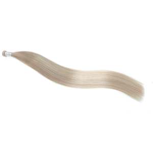 สำหรับผมต่อ Genius Weft เกรด 12A ผมแท้ Remy แบบคลิปอินและเทปอิน ตรง สีบาลายาจ คูลเบจ บลอนด์มุก - Product Image 4