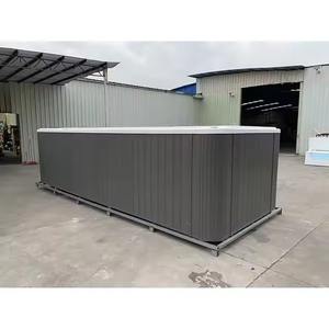 Bañera de hidromasaje de lujo moderna para exteriores, bañera de hidromasaje independiente de 1,8 m con función de remojo, Material de piedra artificial - Product Image 2