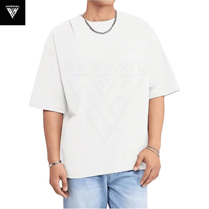 Venta al por mayor en blanco DropShoulder camiseta blanca de gran tamaño con logotipo personalizado Fabricantes de ropa Camiseta personalizable Pida ahora - Product Image 5