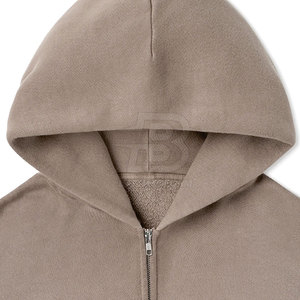 Service OEM, vente en gros, meilleurs designs, sweats à capuche d'hiver à fermeture éclair, de haute qualité, respirants, légers, couleur et logo personnalisés - Product Image 3