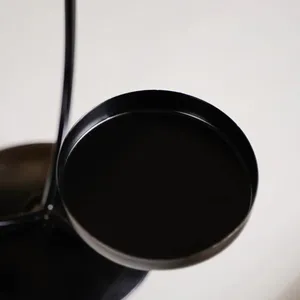 เชิงเทียนสามแขนทำด้วยมืออลูมิเนียมชุบนิกเกิลสำหรับงานแต่งงานโคมไฟโลหะแบบกำหนดเองและการออกแบบโถ" - Product Image 3