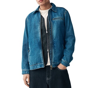 Custom <b>Men</b> <b>Blue</b> Denim Jackets Casual Stylish Outerwear Suppliers Fashion Vendors Wholesale Clothing Makers ODM 2026 - Product Image 5