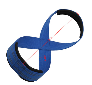 Logo personnalisé Figure 8 Coton Heavy Duty Deadlift Straps Anti-Slip Respirant Vente en gros Workout Gym Training Powerlifting - Product Image 2