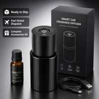 Diffuseur d'arômes intelligent pour voiture, design minimaliste, grande capacité de réservoir d'huile, brume nano ultrasonique, démarrage et arrêt automatiques pour la maison