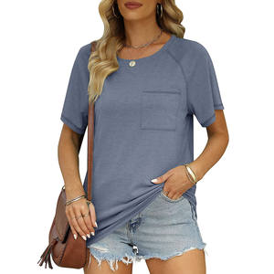 T-shirt d'été surdimensionné coupe ample pour femmes High Street 100% coton à manches courtes tissu de qualité supérieure - Product Image 5