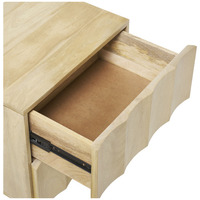 Table de chevet moderne en bois naturel du milieu du siècle Table de chevet en bois de manguier à tiroirs design pour chambre à coucher