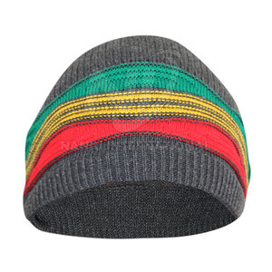 2025 nuevo diseño Jacquard invierno Beanie sombreros bordados a mano con tela de alta calidad al por mayor precio barato hecho en Pakistán - Product Image 2