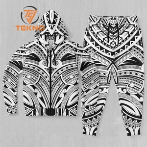 Survêtement à sublimation tendance pour homme avec tissu extensible doux et moderne pour les amateurs de style de vie actif. - Product Image 3