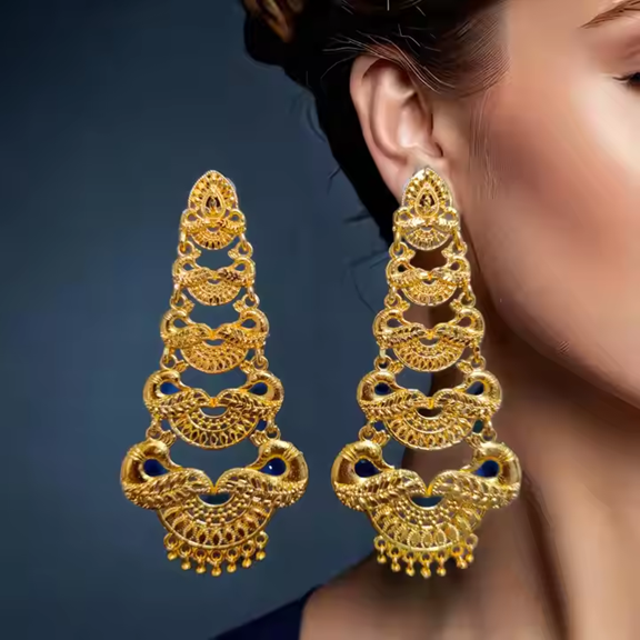 Latest Designs of Gold Jhumka Earrings for Women in 2015