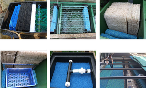 ตัวกรองตาข่ายสำหรับเลี้ยงปลาเกรดชีวเคมีขนาดกลางแปรงสักหลาดสภาพใหม่สำหรับแผงกรองบ่อปลา - Product Image 5