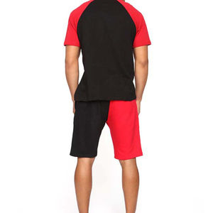 Customized logo Design High Quality Embroidery Printed Round Neck <b>Men</b> T <b>Shirt</b> and Short Set Custom Cotton Material Quick Dry Set - Product Image 3