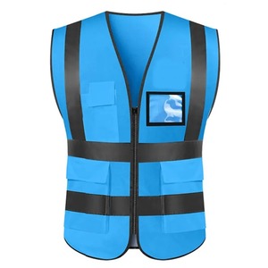 Security <b>Jacket</b> <b>Construction</b> High Visibility Multi Pockets Colorful Reflective Safety <b>Work</b> Vest - Product Image 6
