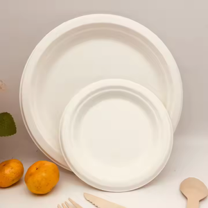 Placa ecológica de 7 pulgadas 100% de alta calidad, varios tamaños disponibles, blanco, marrón, cantidad personalizada, opción sin PFAS superior ofrecida - Product Image 3