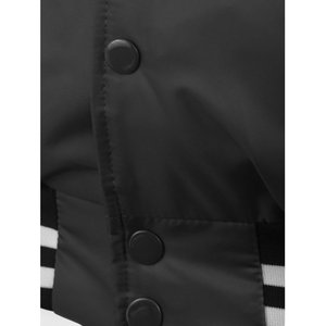 Blouson de baseball unisexe imperméable en chenille personnalisé avec impression frontale, couleur personnalisable, écologique, vente en gros, le plus vendu - Product Image 5