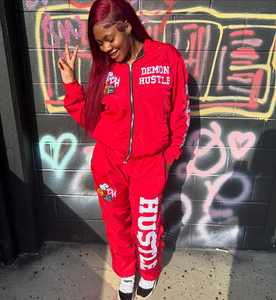 Logo personnalisé hommes grande taille survêtement fermeture éclair à capuche survêtement avec imprimé veste 2 pièces survêtement costume avec ensembles courts en gros - Product Image 2