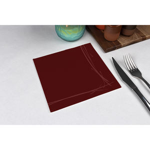 Serviettes de table Orla Print Point-to-Point bordeaux 38x38cm, 50 pièces, 24 paquets, B2B - Product Image 1
