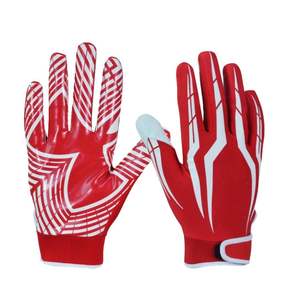Gants de football américain personnalisés unisexes, ensemble de vêtements de sport respirants avec poignée, conception collante et extensible, confort amélioré - Product Image 2