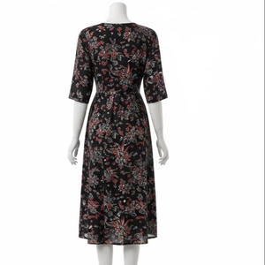 Robes décontractées en coton de soie respirant avec imprimé numérique, légères, douces et confortables, vêtements d'été tendance pour femmes - Product Image 2