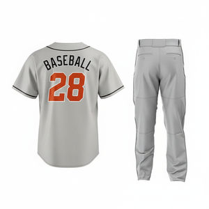 Servicio OEM ODM, Conjuntos de Uniformes de Béisbol Deportivos de Secado Rápido con Cuello Redondo y Botones, 100% Poliéster, Venta al por Mayor, Uniformes de Softbol y Béisbol Lisos - Product Image 2