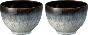 These are beautifully crafted <b>ceramic</b> <b>bowls</b> featuring a glossy olive-green glaze with an elegant embossed geometric pattern. - Product Image 2