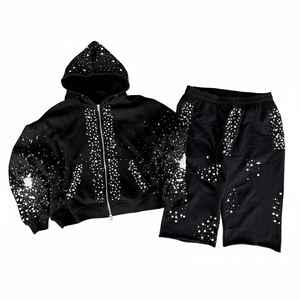 เสื้อฮู้ดดี้ผู้หญิงแบบมีรอยขาด สไตล์สตรีทแวร์ ระบายอากาศได้ดี ผลิตตามสั่ง ขายส่ง แห้งเร็ว รับทำโลโก้ สี และขนาดตามต้องการ - Product Image 1