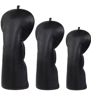 Service personnalisé OEM, prix raisonnable, style tendance, housse de tête de golf en cuir PU imperméable, haute qualité, légère - Product Image 1